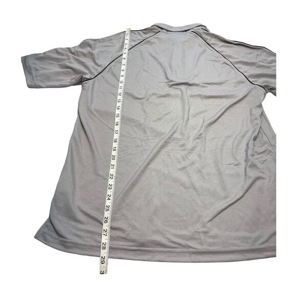 Il Migliore Polo Shirt Men's Medium Gray Nylon Short Sleeve Quarter Zip Classic - Picture 5 of 8